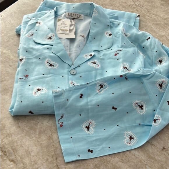 Light  Blue Pajama Set NWT - Picture 4 of 5